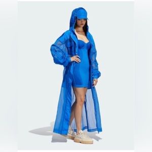 Adidas Ivy Park Cover Up Mesh Jacket (Blue)